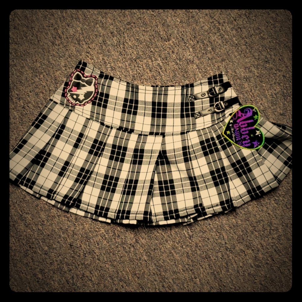 Abbey Dawn plaid skirt